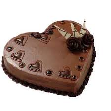 1 kg cake in heart shape