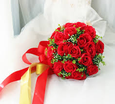 10 red roses bouquet