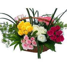 An Arrangement of 50 mix roses