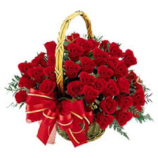 24 roses basket