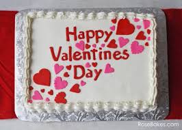 1 Kg round Butterscotch cake with ICING HAPPY VALENTINES DAY